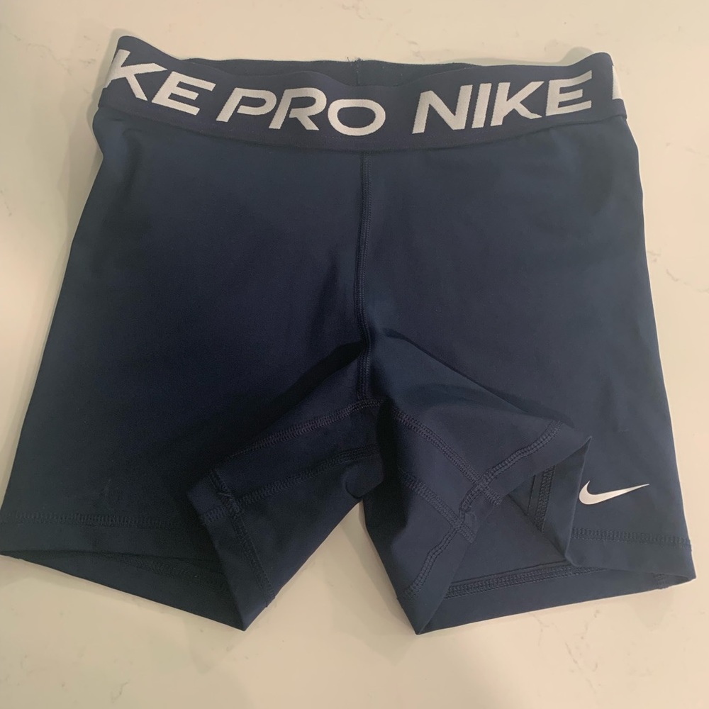 Nike Dark Blue Athletic Shorts, L